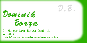 dominik borza business card